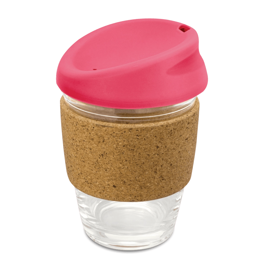 Kiato Borosilicate Glass Coffee Cup with Cork Band - 350ml