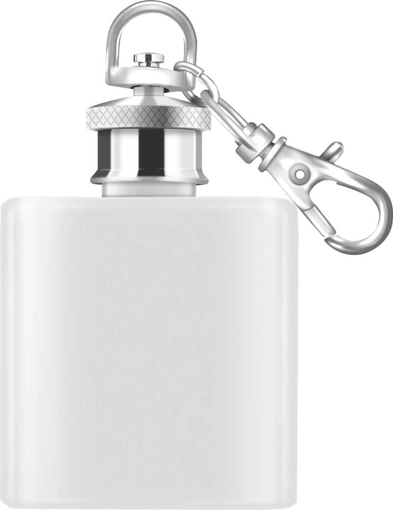 Miniature Hip Flask with Keychain
