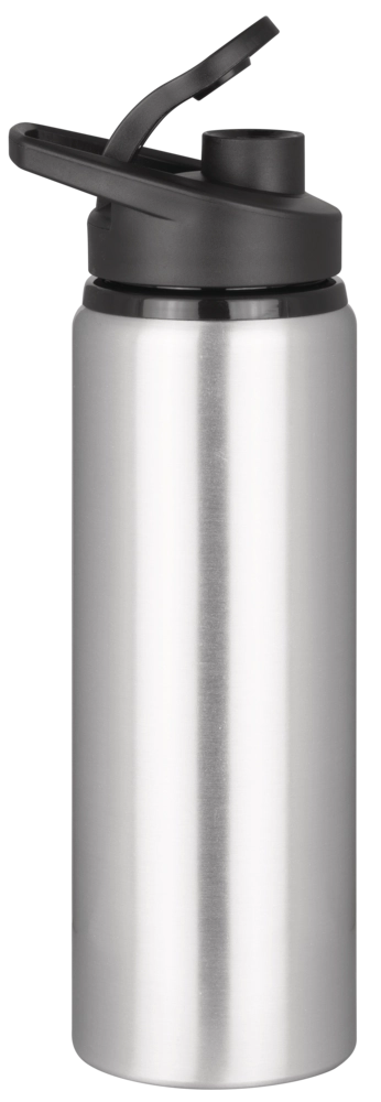 Tide Aluminium Water Bottle with Snap Cap Lid - 750ml Black