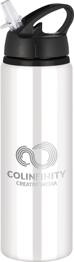 Tide Aluminium Water Bottle with Flip Sipper Lid - 750ml Yellow