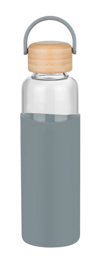 Vitality Glass Water Bottle with Silicone Sleeve - 550ml