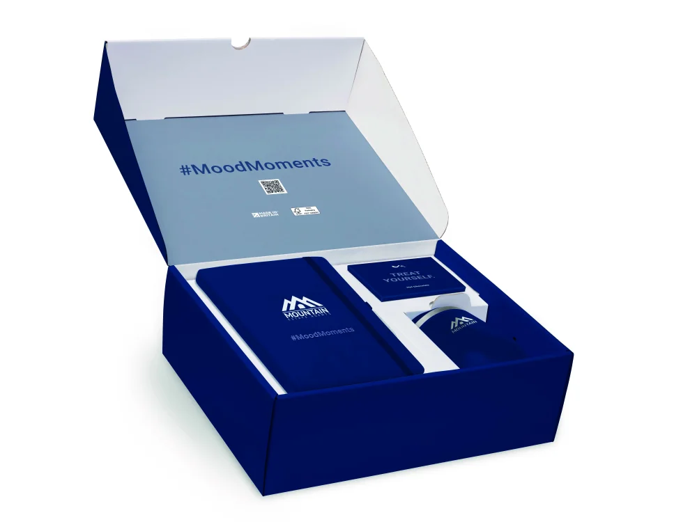 Mood Gift Box 2 with A5 FSC Notebook, Coffee Tumbler & Motivational Cards