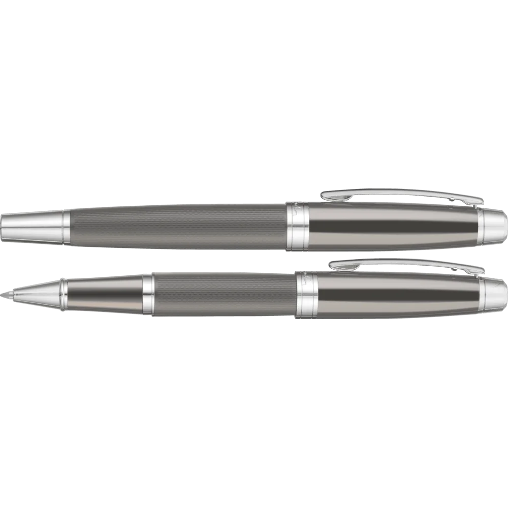 Pierre Cardin Academie Metal Rollerball Pen - Gun Metal Chrome