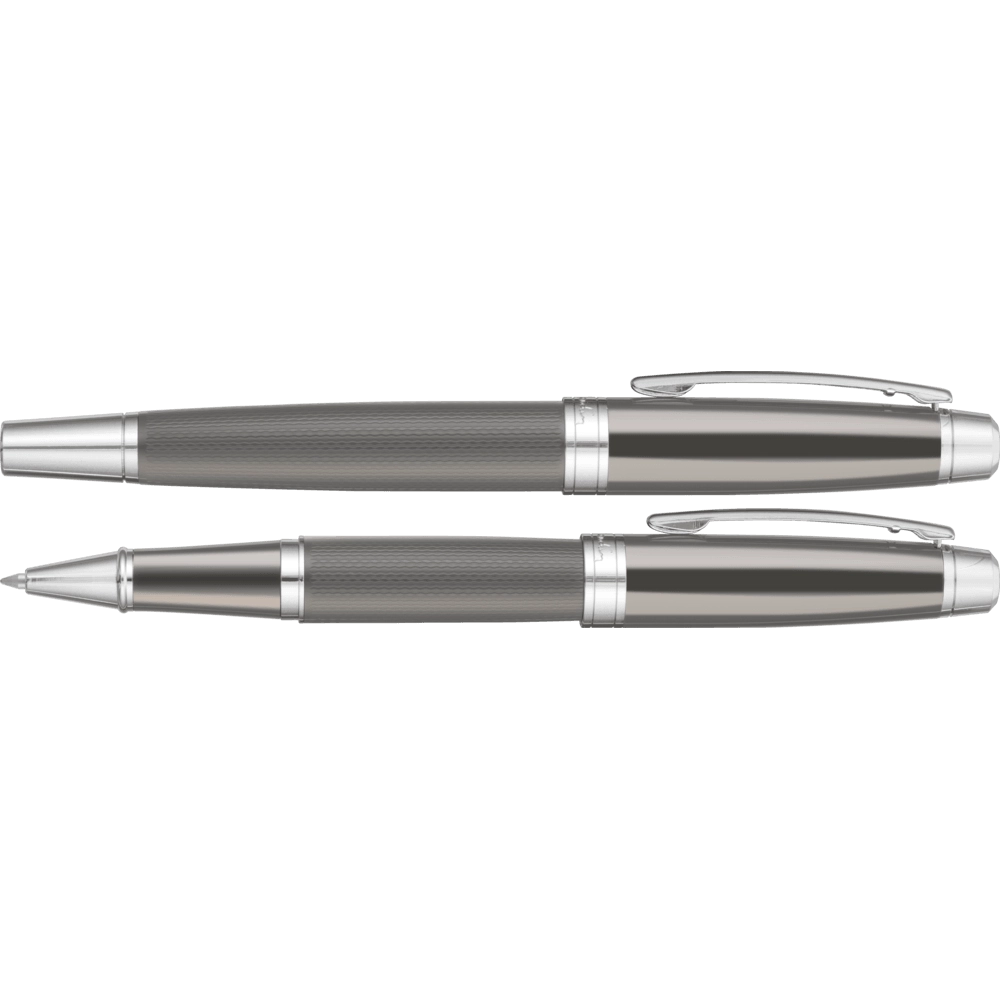 Pierre Cardin Academie Metal Rollerball Pen - Gun Metal Chrome
