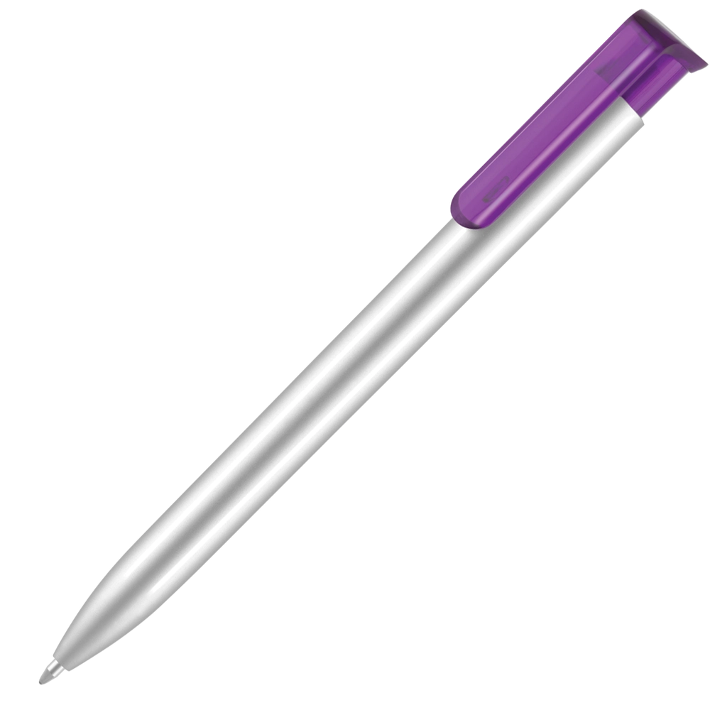 Absolute Argent Ballpoint Pen (Blue Ink)