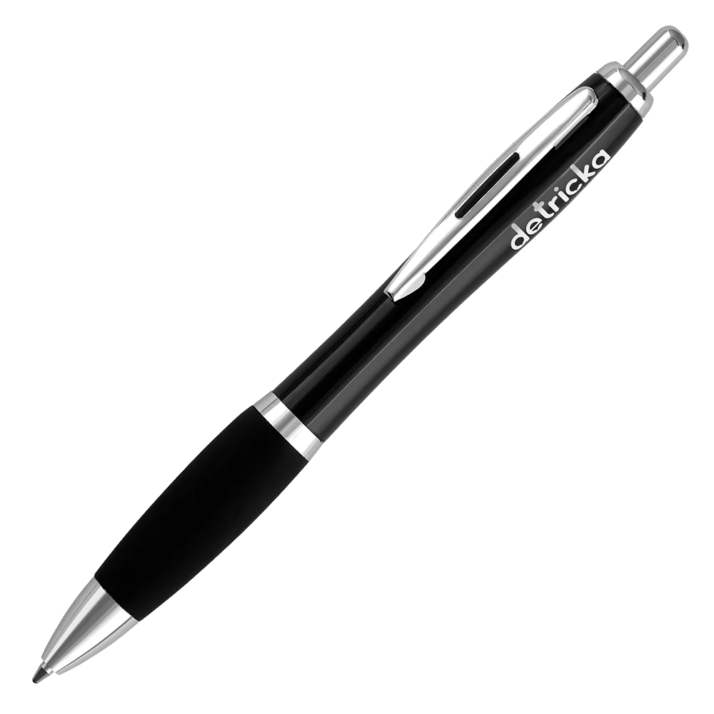 Contour Night Ballpoint Pen - Black - Silver
