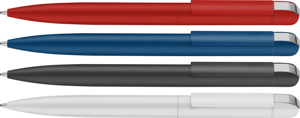 Folk Soft Feel Recycled Metal Ballpoint Pen by Chili
