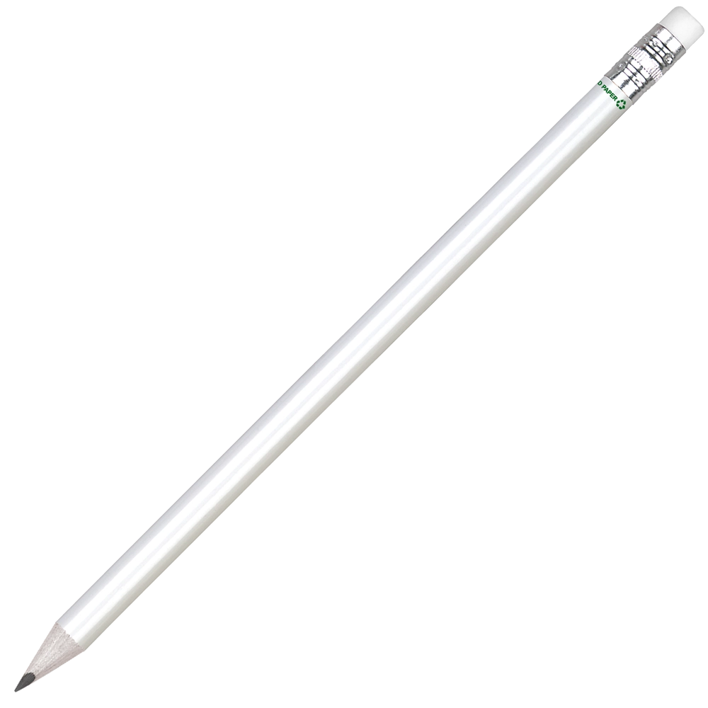 Recycled Paper Pencil with White Eraser