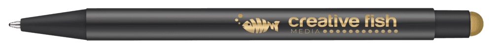 Recycled Par-i Noir Soft Feel Stylus Ballpoint Pen by Chili