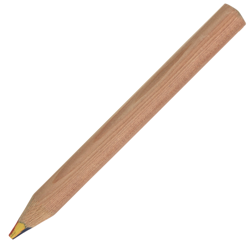 Wooden Pencil with 4 Coloured Leads 