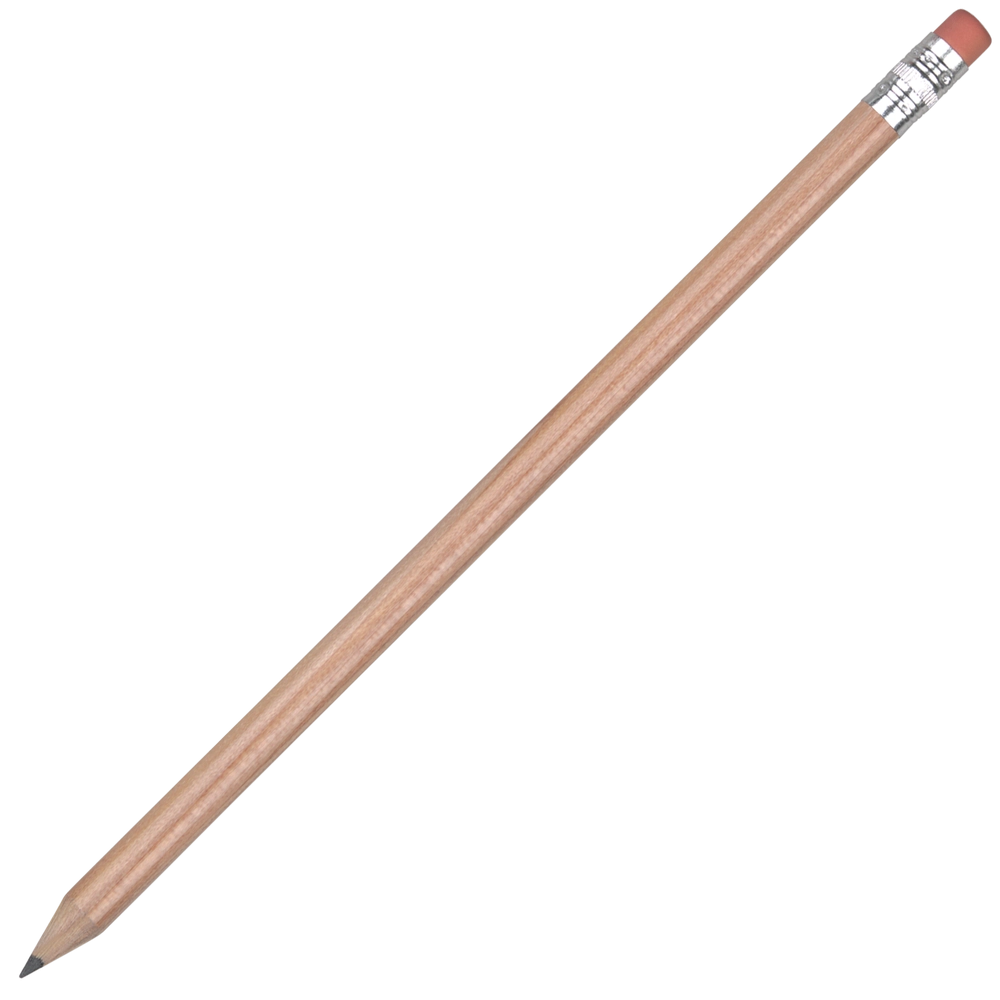 Standard Wooden Pencil with Pink Eraser