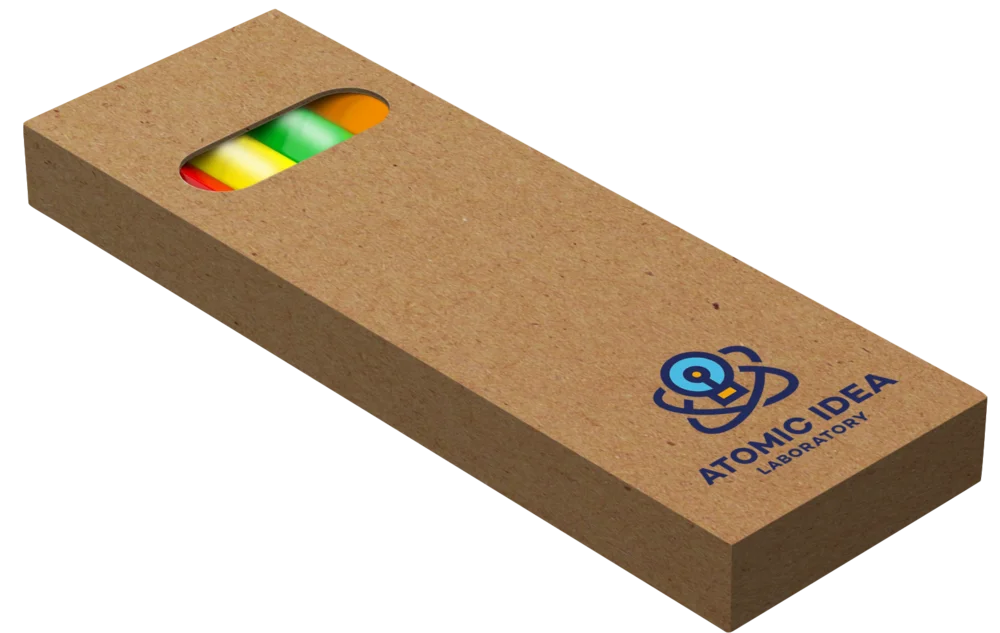 Hi-Wood Mini Pencil Set - Pack of 4 Fluorescent Pencils