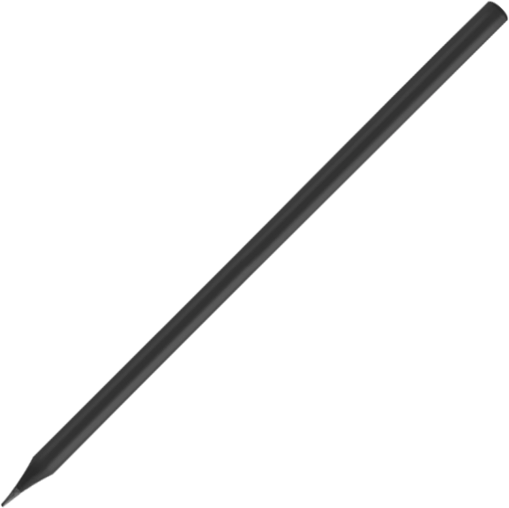 Wooden Soft Feel Pencil Stealth Black