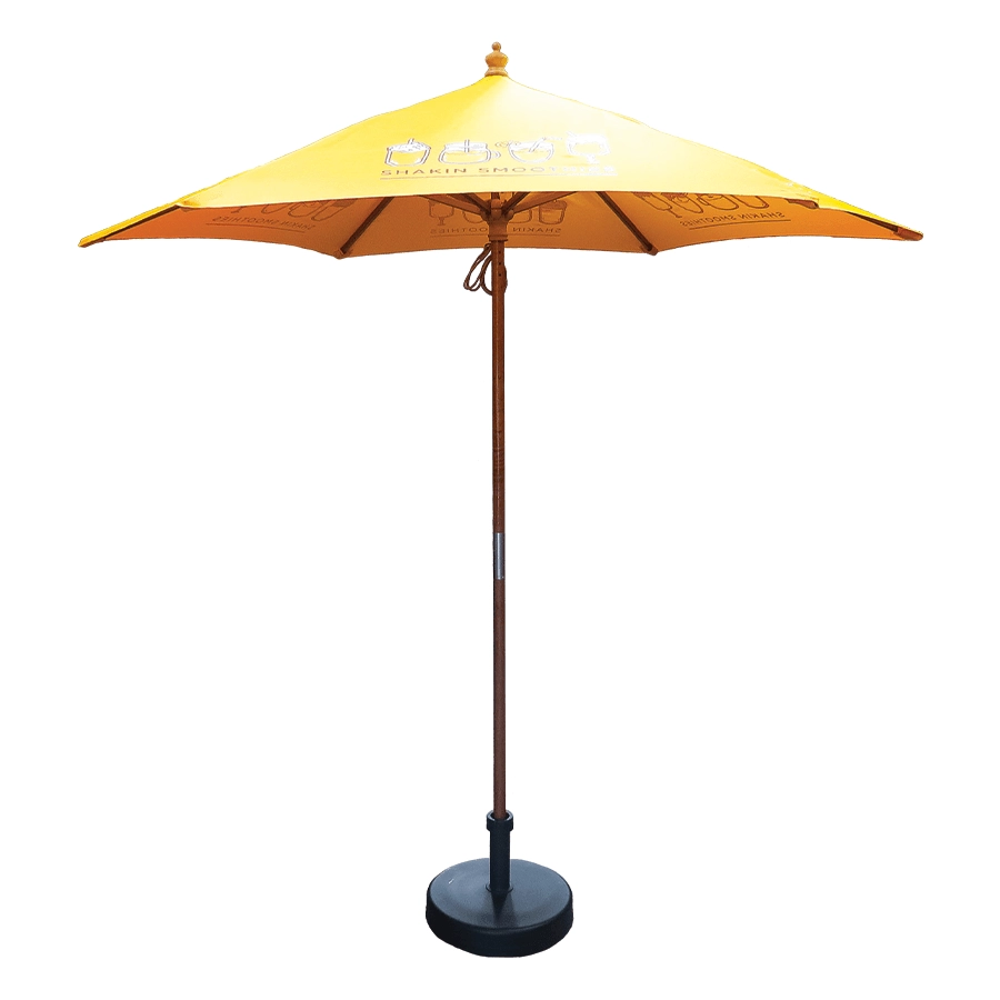 2.5m Round Wooden Parasol
