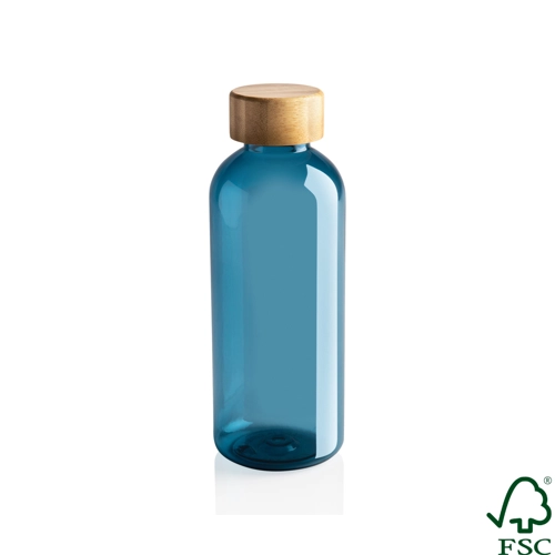 RCS RPET bottle with bamboo lid