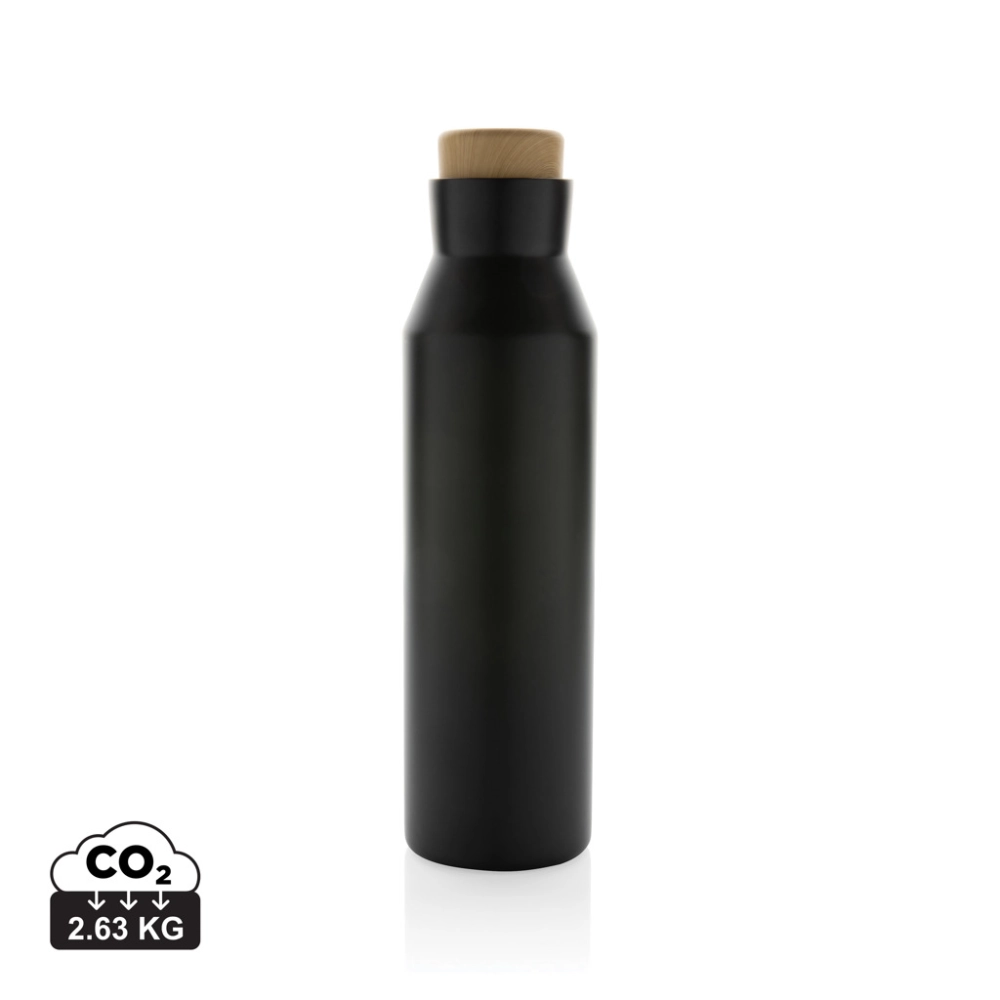 Gaia RCS certified recycled stainless steel vacuum bottle