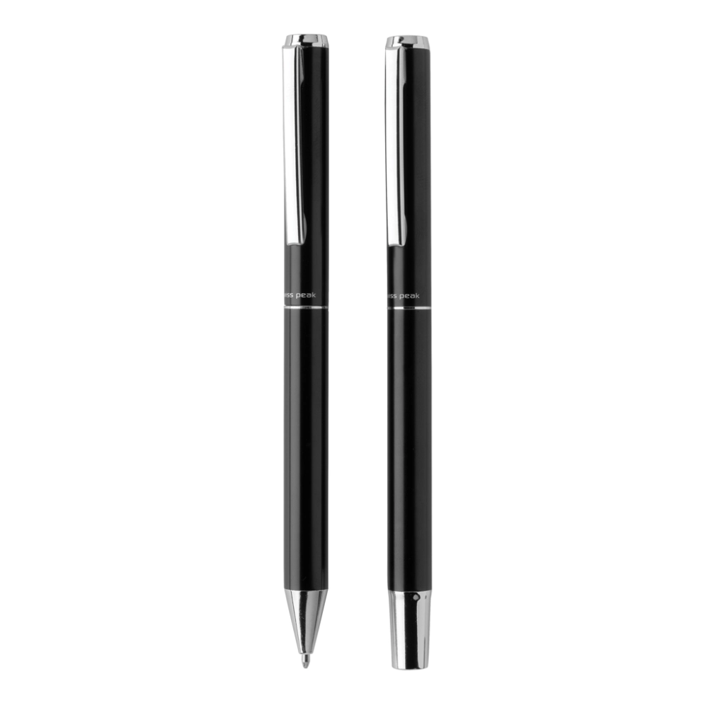 Swiss Peak Cedar RCS certified recycled aluminium pen set
