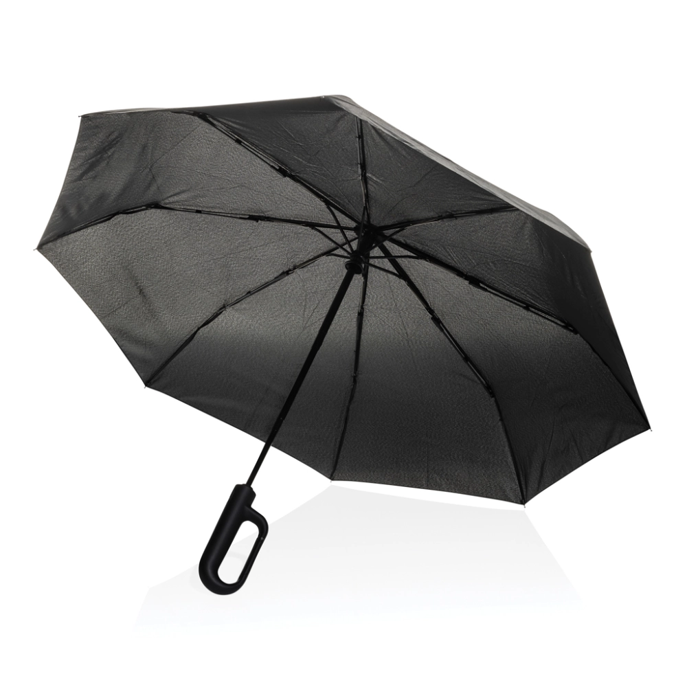 Yara 21" AWARE™ RPET solid colour umbrella with carabiner
