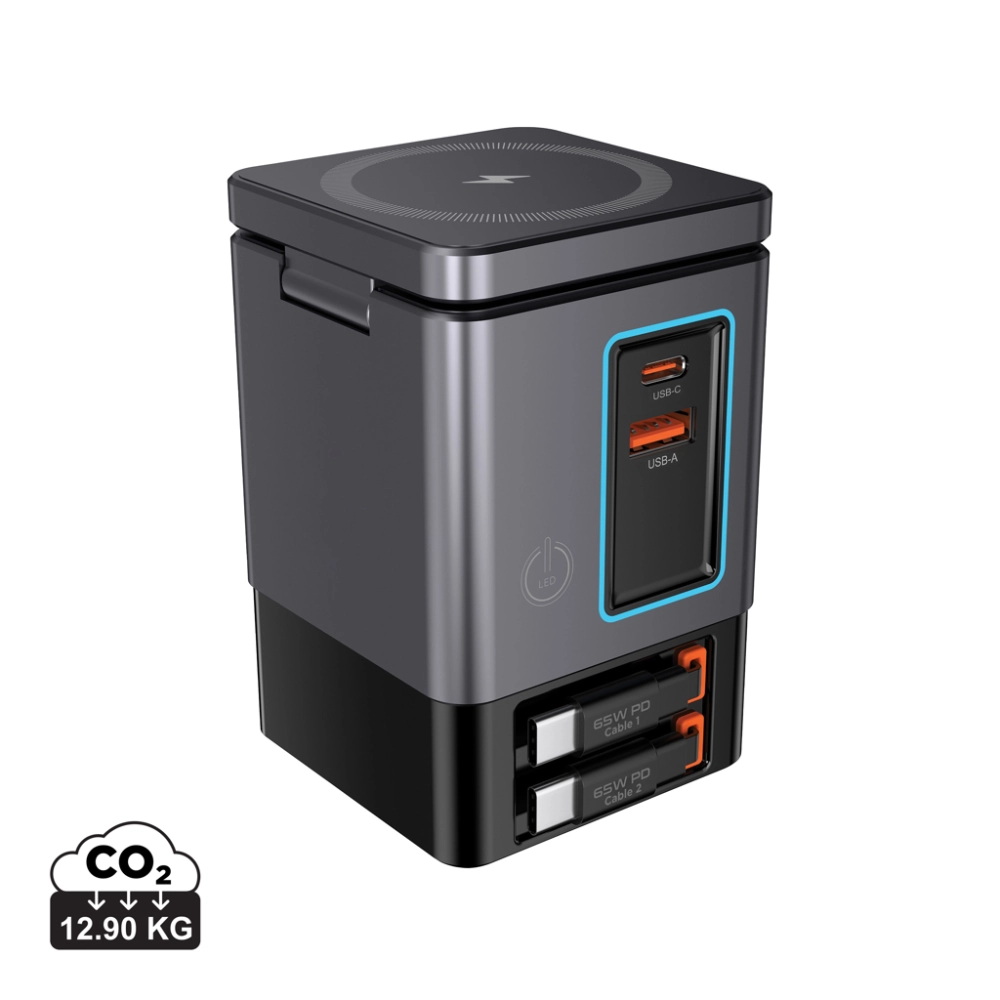 Urban Vitamin Sacramento 105W GAN charger+retractable cables