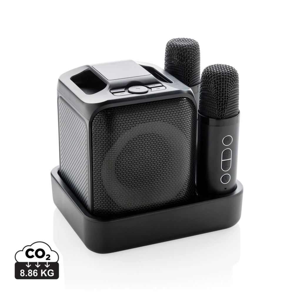 Singvibe RCS recycled plastic karaoke set with double mic