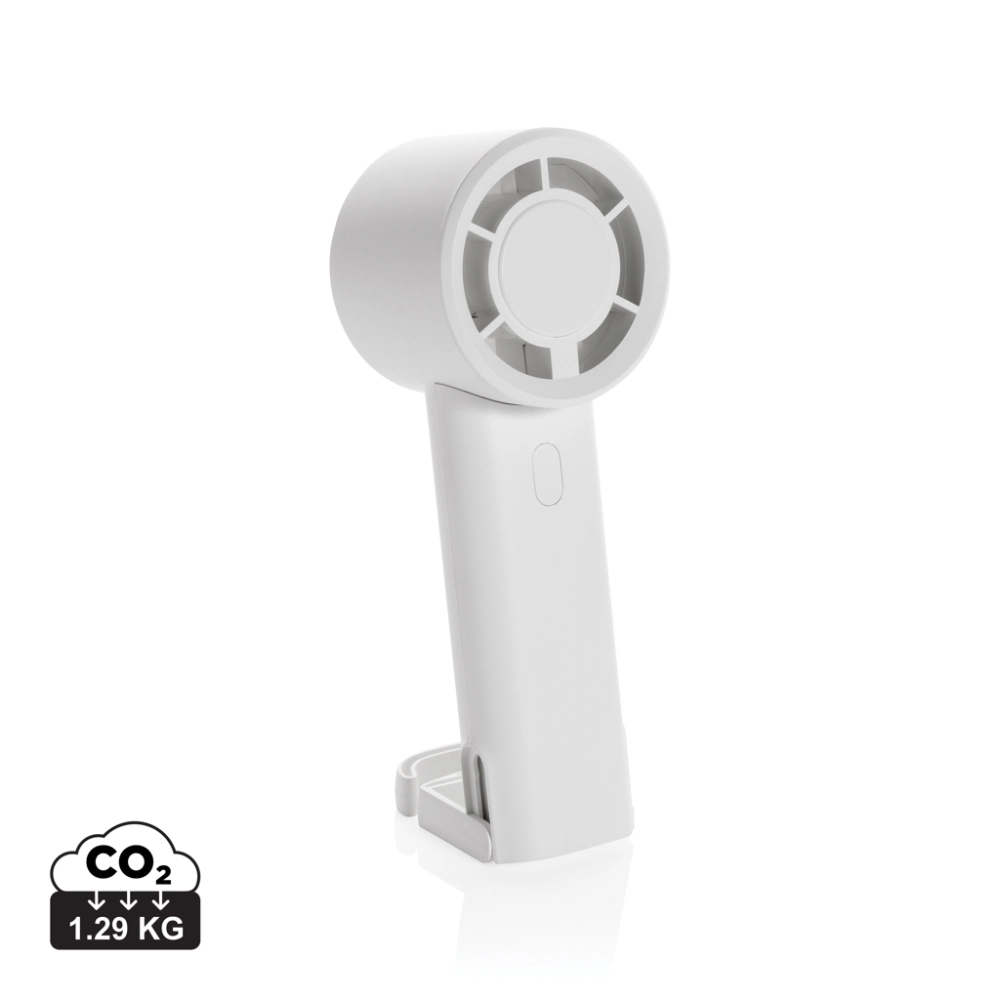 Twist RCS recycled plastic re-chargeable portable fan