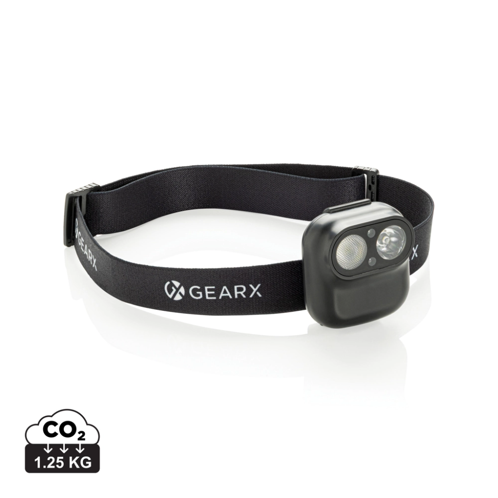 Gear X RCS rPlastic head torch with motion sensor