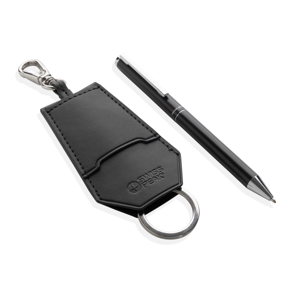 SP Tula RCS certified rPET PU key holder and pen set
