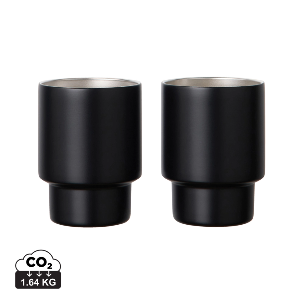 VINGA Nagano RCS  recycled SS mugs, set of 2