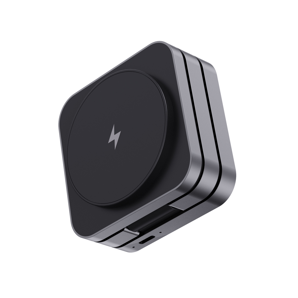 Terra RCS recycled aluminium foldable 3 in 1 15W charger