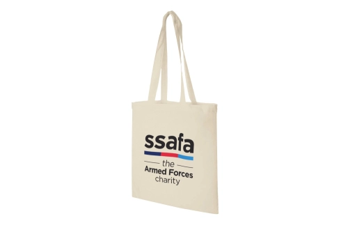 Madras 140 g/m² cotton tote bag 7L